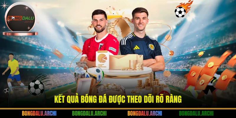 Kết quả bóng đá được theo dõi rõ ràng